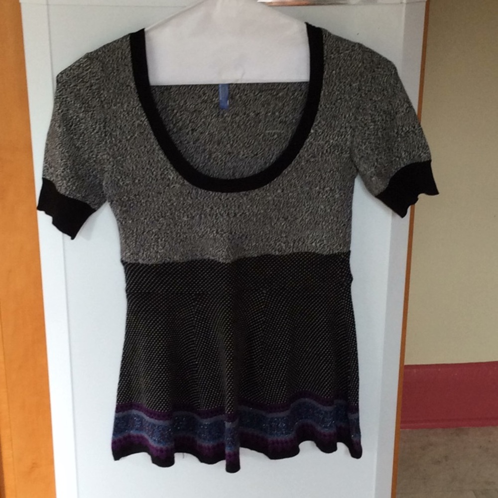 Free People Fairisle Sparkle Top Sweater